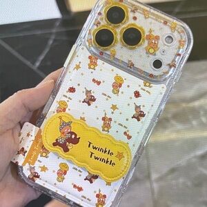 Twinkle Twinkle Clear Phone Case - White and Yellow